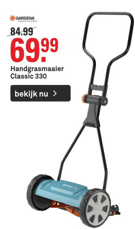 klok wassen Oprechtheid Gardena handgrasmaaier folder aanbieding bij Karwei - details