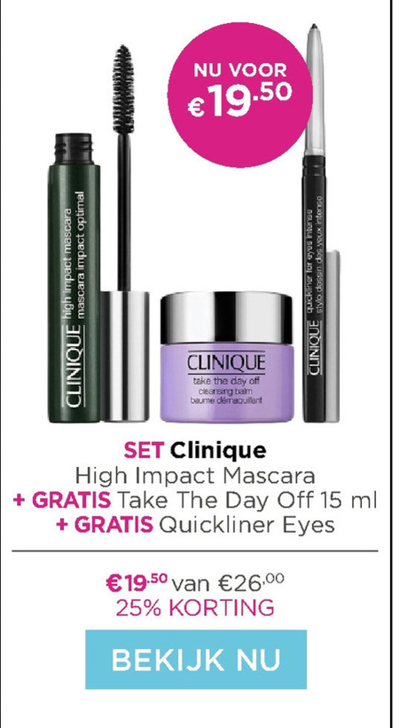 Clinique mascara folder bij Ici Paris XL - details