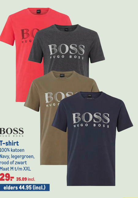 Hugo Boss heren t shirt folder aanbieding bij Makro details