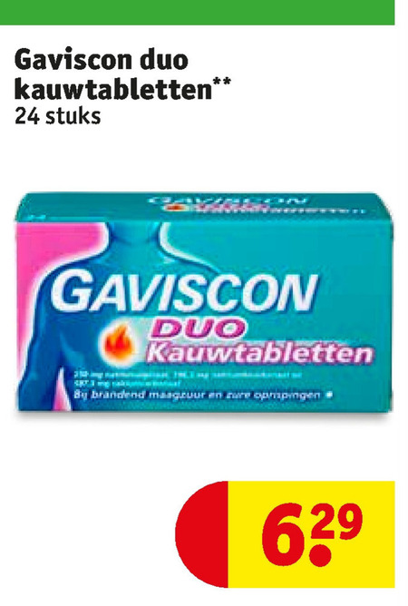 verwerken Stout registreren Gaviscon maagzuurremmer folder aanbieding bij Kruidvat - details