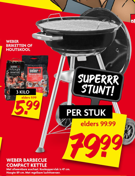 boete spelen Toneelschrijver Weber houtskool barbecue folder aanbieding bij Dekamarkt - details