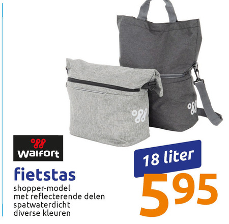 gebouw Ruim Recensent fietstas folder aanbieding bij Action - details