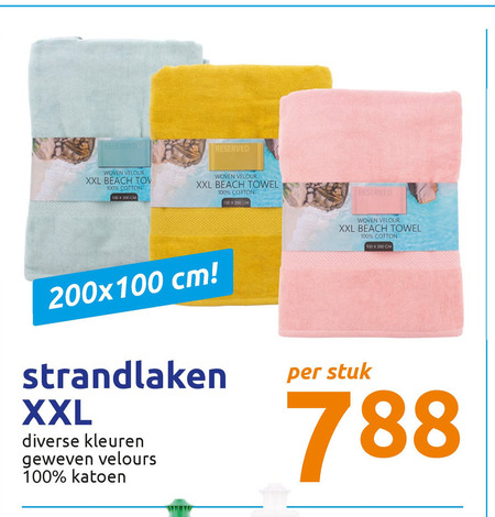 mijn vrijgesteld Document strandlaken folder aanbieding bij Action - details