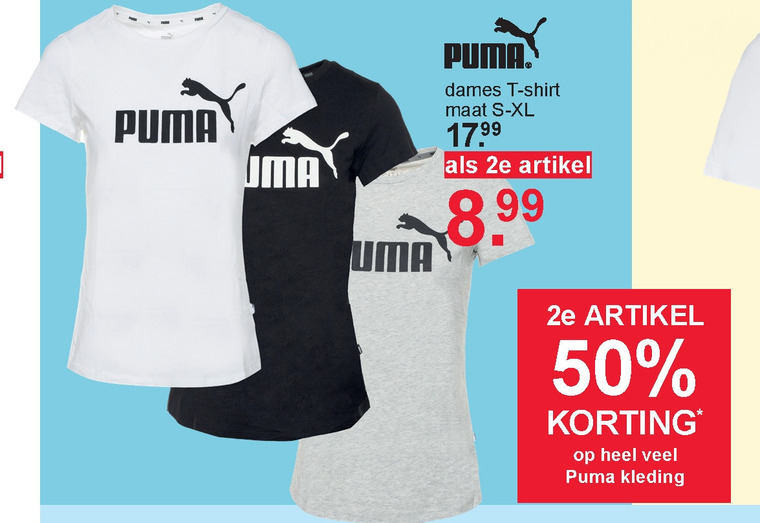 per ongeluk perspectief Jong Puma dames t-shirt folder aanbieding bij Scapino - details