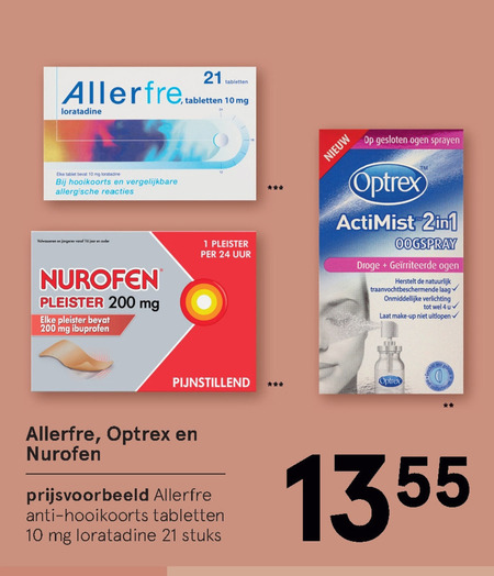 Optrex   pijnremmer, huisapotheek folder aanbieding bij  Etos - details