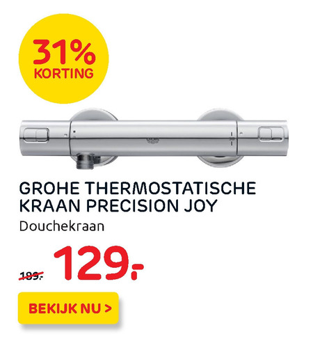 Schijnen retort Opnemen Grohe thermostaatkraan, douchekraan folder aanbieding bij Praxis - details