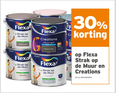 Flexa muurverf folder aanbieding bij - details