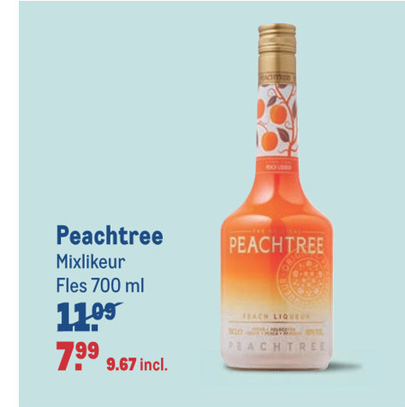 Peach Tree   likeur folder aanbieding bij  Makro - details