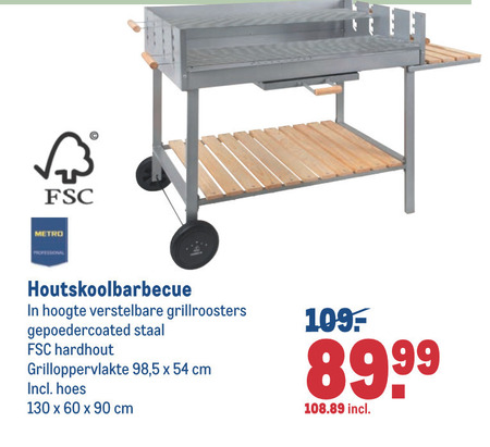 houtskool barbecue folder aanbieding Makro - details