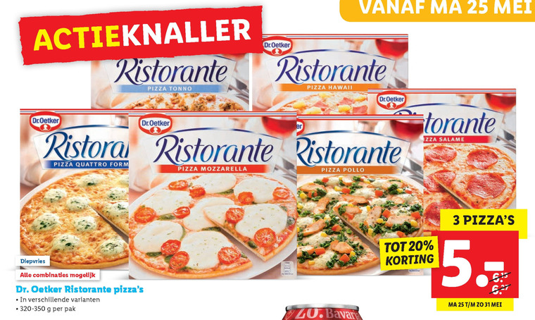 Dr Oetker diepvriespizza folder aanbieding bij Lidl - details