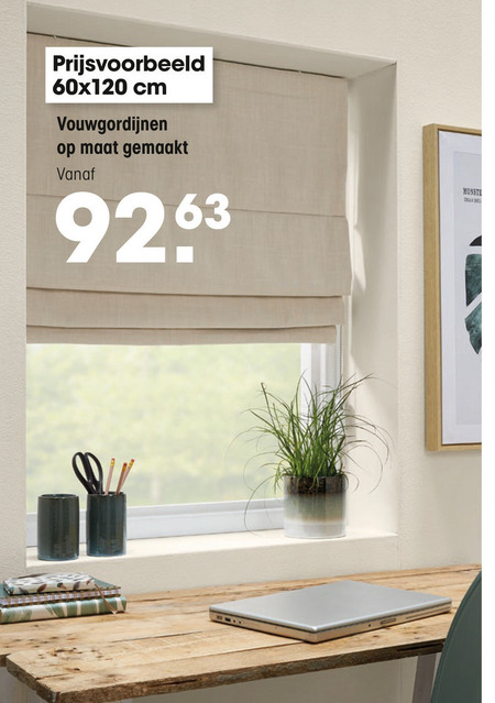 vouwgordijn folder aanbieding bij - details