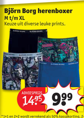 Aanpassing Uitputting veiling Bjorn Borg heren boxershort folder aanbieding bij Kruidvat - details