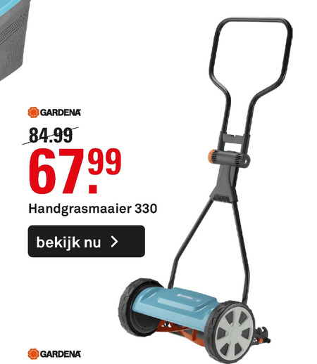 jeugd Goneryl Zijn bekend Gardena handgrasmaaier folder aanbieding bij Karwei - details