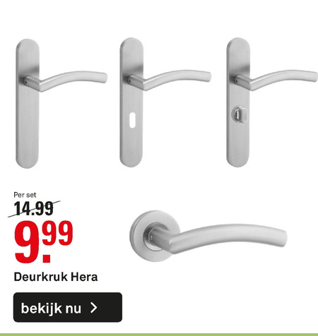 Hoge blootstelling Leidinggevende De stad Hera deurkruk folder aanbieding bij Karwei - details