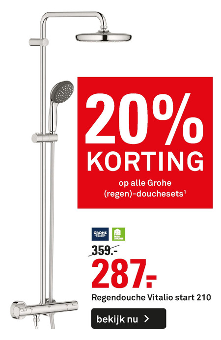 Wederzijds Tragisch visueel Grohe doucheset, stortdoucheset folder aanbieding bij Karwei - details