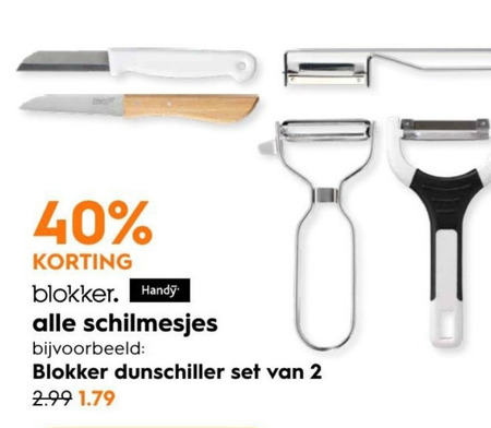 Veel Schatting verdieping Blokker Huismerk aardappelschilmesje, dunschiller folder aanbieding bij  Blokker - details