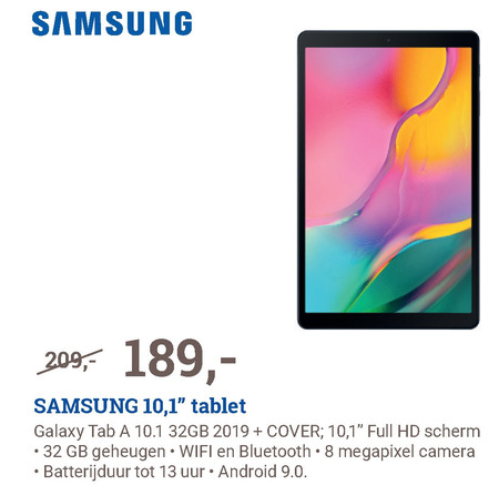 Samsung   tablet folder aanbieding bij  BCC - details