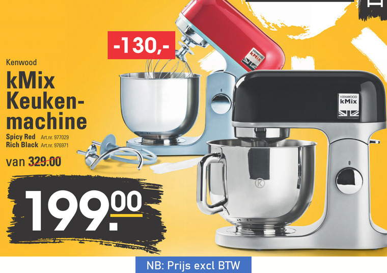 baden Roest Perth Blackborough Kenwood keukenmachine folder aanbieding bij Sligro - details