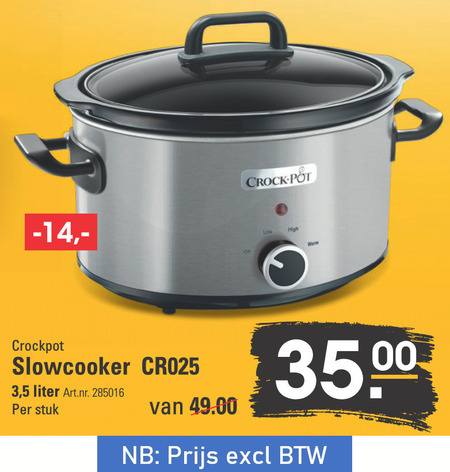 chaos Accor Leraren dag slowcooker folder aanbieding bij Sligro - details