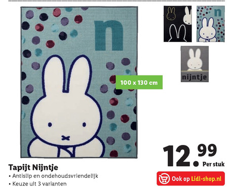 stromen Ik heb een Engelse les scannen Nijntje kindervloerkleed folder aanbieding bij Lidl - details