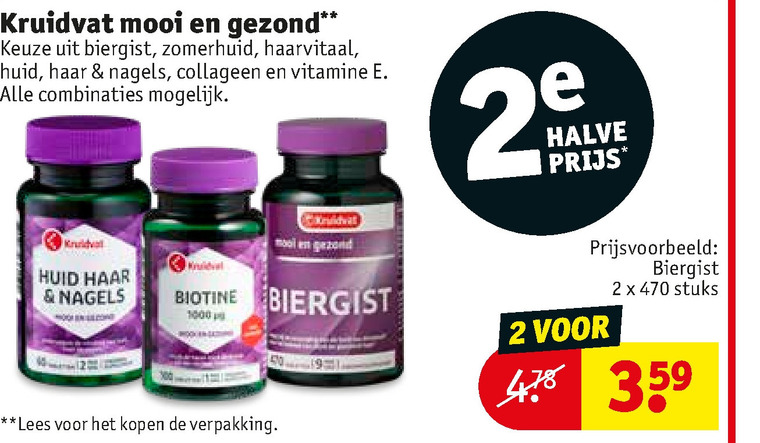 Kruidvat voedingssupplement aanbieding bij Kruidvat -