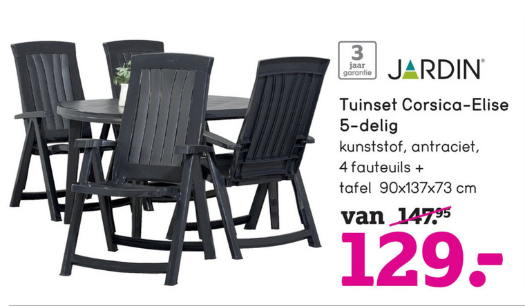 Jardin tuinmeubelset aanbieding bij details