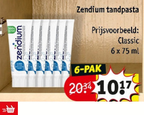 Zendium   tandpasta folder aanbieding bij  Kruidvat - details