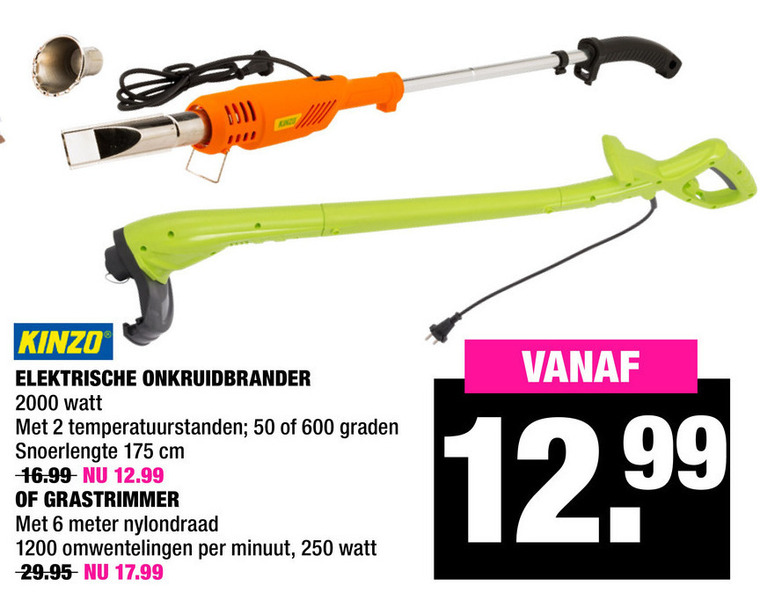 duidelijkheid wees onder de indruk diagonaal Kinzo onkruidverdelger, strimmer folder aanbieding bij Big Bazar - details