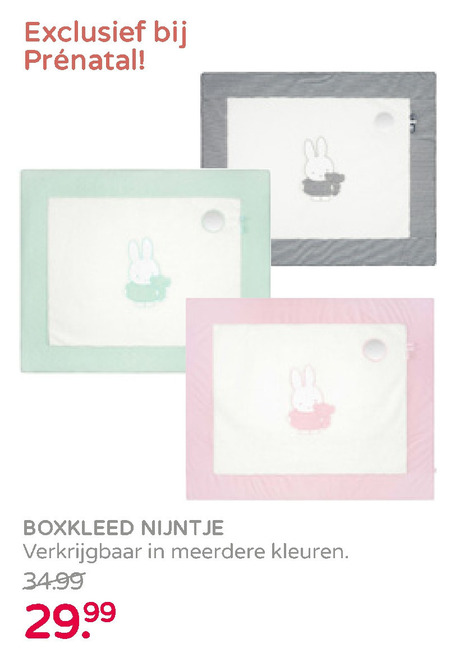 Nijntje boxkleed folder Prenatal - details