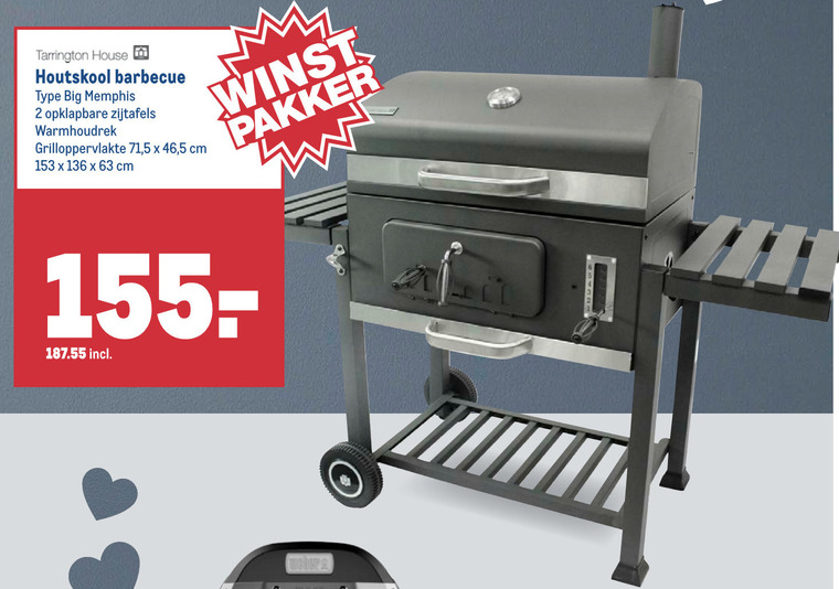 Tram Punt Transparant Tarrington House houtskool barbecue folder aanbieding bij Makro - details