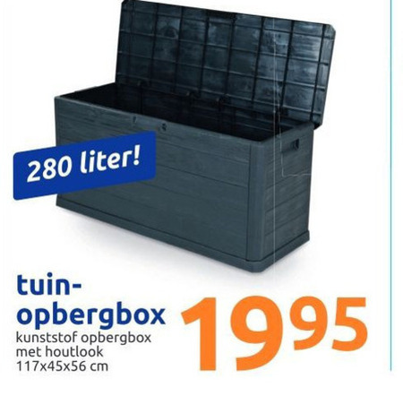 Verhuizer architect verraden tuinstoelkussenbox folder aanbieding bij Action - details