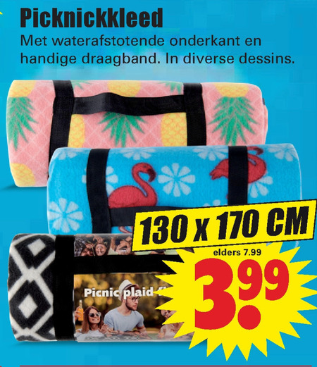 smog Cyclopen Ervaren persoon picknickkleed folder aanbieding bij Dirk - details