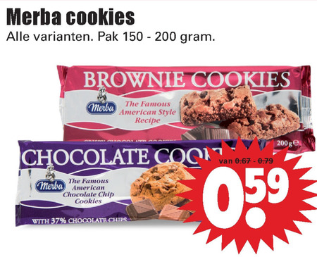 Merba   biscuits folder aanbieding bij  Dirk - details