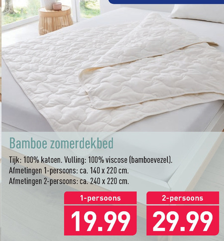 dekbed folder aanbieding Aldi - details