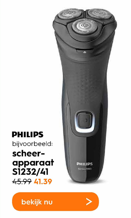 aspect essay levenslang Philips elektrisch scheerapparaat folder aanbieding bij Blokker - details