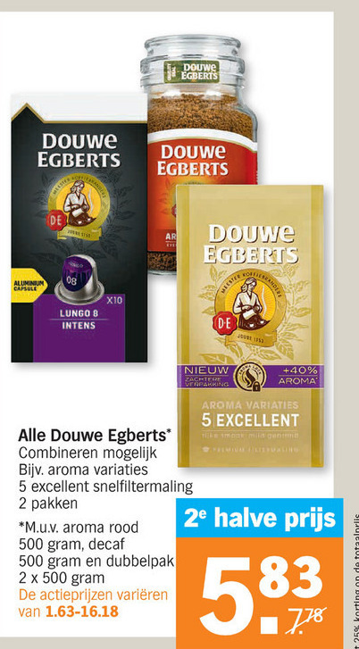 Douwe Egberts Koffiebonen Koffie Folder Aanbieding Bij Albert Heijn Details