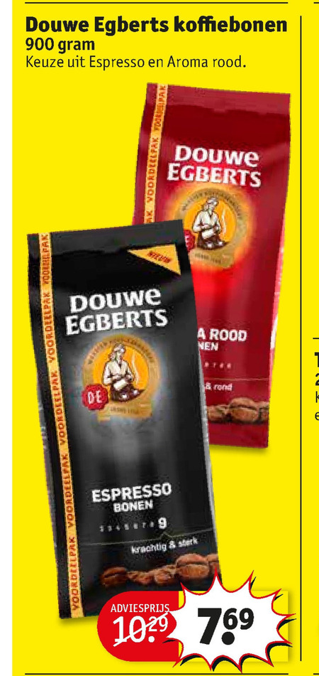 Activeren bureau Oriëntatiepunt Douwe Egberts koffiebonen folder aanbieding bij Kruidvat - details