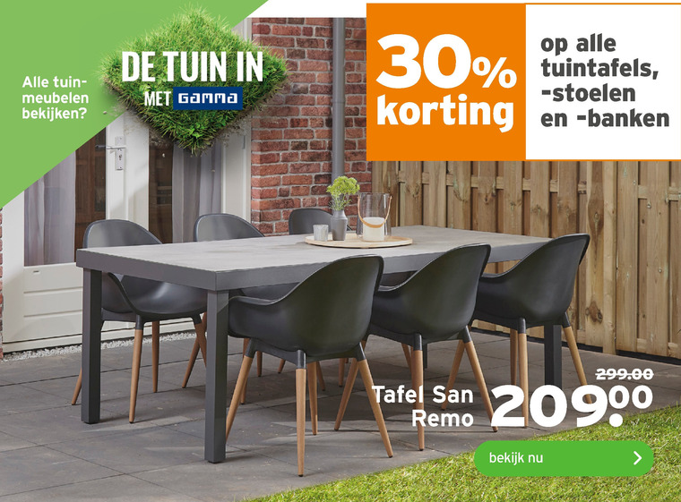 zo Kilimanjaro Fokken tuinstoel, tuintafel folder aanbieding bij Gamma - details