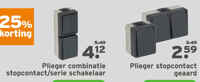 Plieger tuincontactdoos folder aanbieding Gamma - details