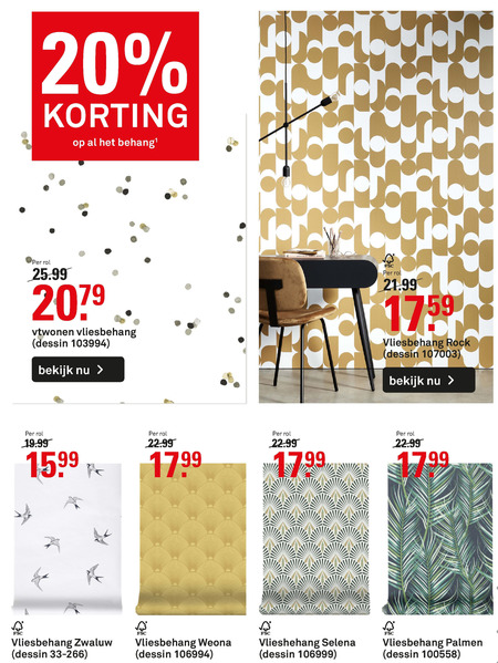 verkoper Stuiteren Beleefd behang folder aanbieding bij Karwei - details