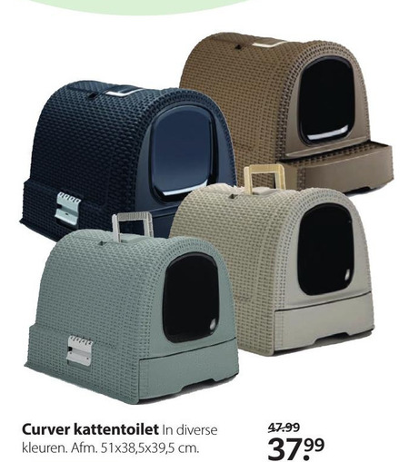 Accommodatie architect gemak Curver kattenbak folder aanbieding bij Pets Place - details