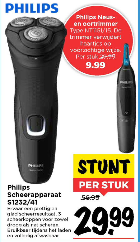 Voorlopige Imperial Wegversperring Philips elektrisch scheerapparaat folder aanbieding bij Vomar - details