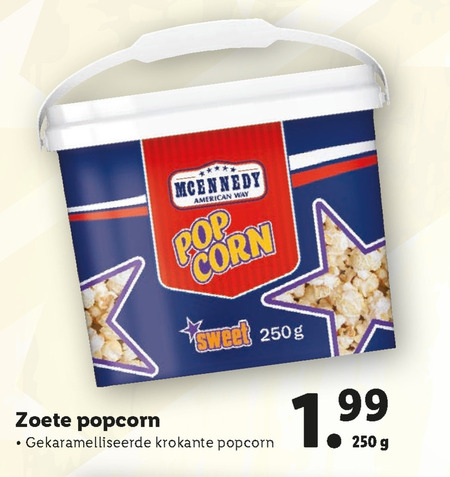 McEnnedy popcorn folder - details bij aanbieding Lidl