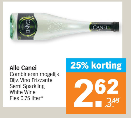 kat Hassy Aanstellen Canei witte wijn folder aanbieding bij Albert Heijn - details