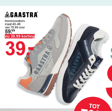 Boren vertrekken waarschijnlijk Gaastra heren sneakers folder aanbieding bij Scapino - details