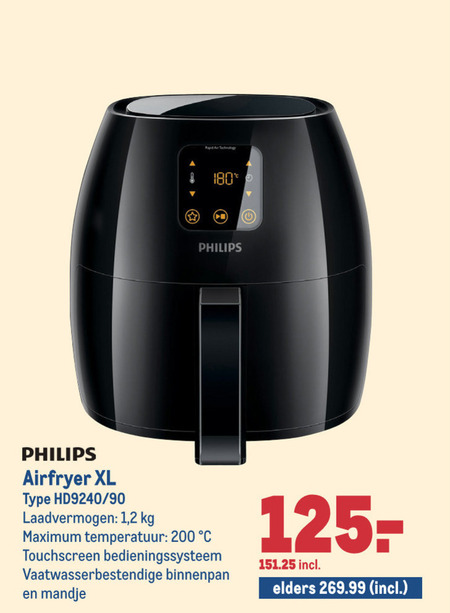 Geef energie verhaal Terminal Philips friteuse folder aanbieding bij Makro - details