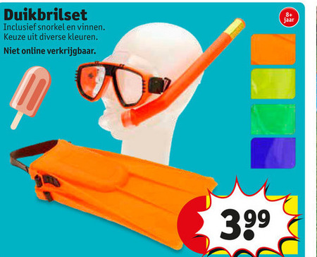 Onderdrukker vroegrijp druk snorkelset folder aanbieding bij Kruidvat - details