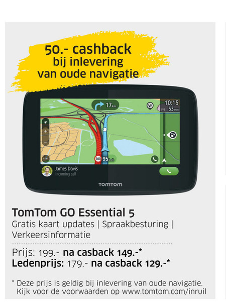 Klacht erotisch Bovenstaande TomTom auto navigatie folder aanbieding bij ANWB - details