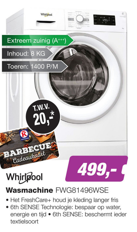 Dwingend Piraat Relatieve grootte Whirlpool wasmachine folder aanbieding bij EP Electronic Partner - details