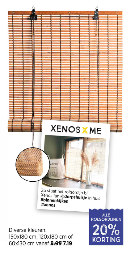rolgordijn folder aanbieding bij Xenos details